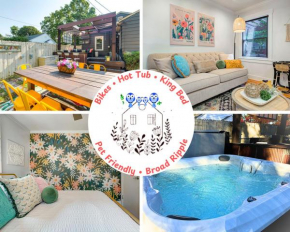 Perfect Broad Ripple Retreat with Hot Tub, King Bed, near DT & Children's Museum, Pet Friendly